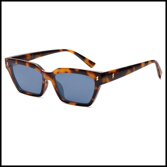 Trendy Polarized Sunglasses Cat Eye Retro Vintage 90s Narrow Frame main image 4